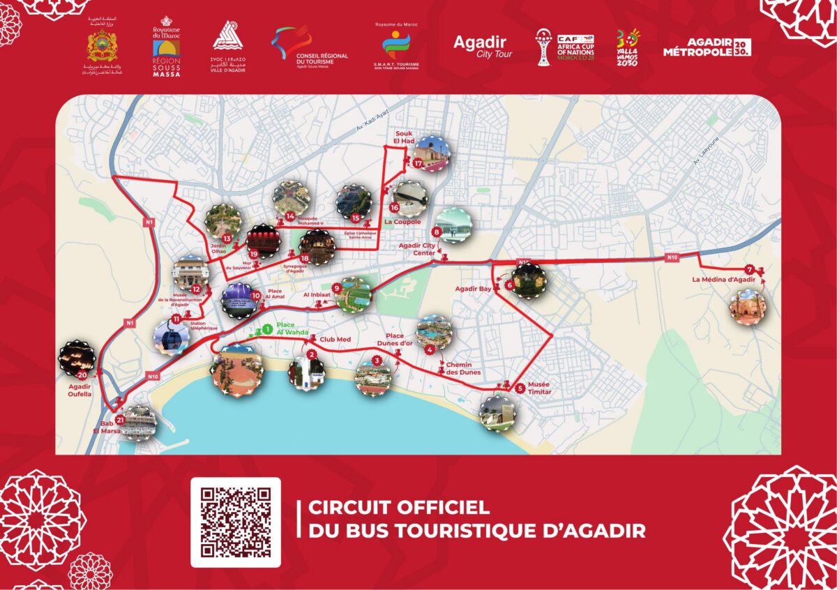 Circuit officiel du bus touristique d&rsquo;Agadir - Match We Can